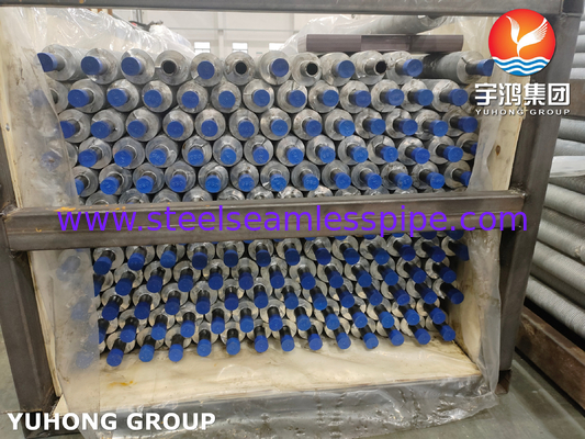 ท่อปีกขีดออก ASTM A179 ท่อเหล็กก๊าบอน ASTM B241 6063 ปีกกรอบสําหรับเครื่องประหยัด