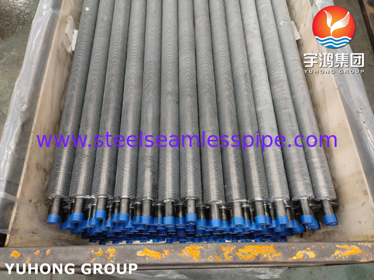 ท่อปีกขีดออก ASTM A179 ท่อเหล็กก๊าบอน ASTM B241 6063 ปีกกรอบสําหรับเครื่องประหยัด