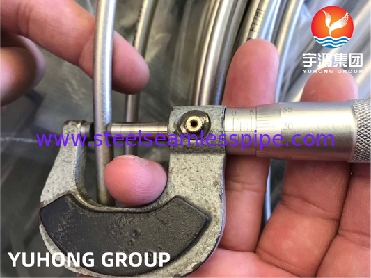 ASTM A269 TP316L ท่อสแตนเลสม้วนกระจกกระจกกระจกใส