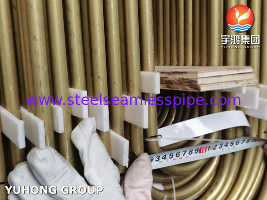 ASTM B111 UNS C68700 หลอดทองแดงอลูมิเนียม หลอดแลกเปลี่ยนความร้อนแบบ U Bend