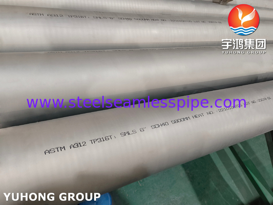ASTM A312 TP316L ท่อสแตนเลสไร้สายสําหรับน้ํามัน ก๊าซ