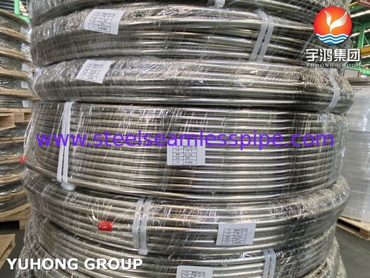ASTM A269 TP316/316L สแตนเลส ท่อแลกเปลี่ยนความร้อนสอยกระจก สดใส