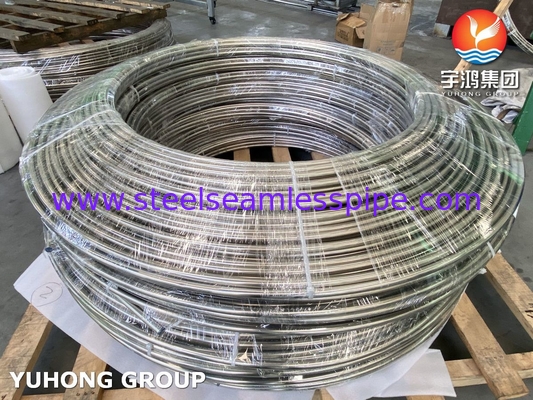 ASTM A269 TP316/316L สแตนเลส ท่อแลกเปลี่ยนความร้อนสอยกระจก สดใส