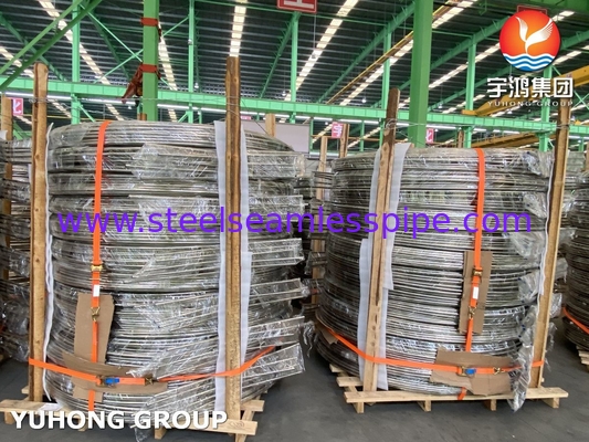 ASTM A269 TP316/316L สแตนเลส ท่อแลกเปลี่ยนความร้อนสอยกระจก สดใส