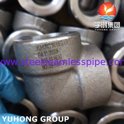 ASTM A105 เครื่องติดตั้งเหล็กคาร์บอน โซค็อตเวลด์ 90Deg LR เอลโบ 3000LBS ASME B1611