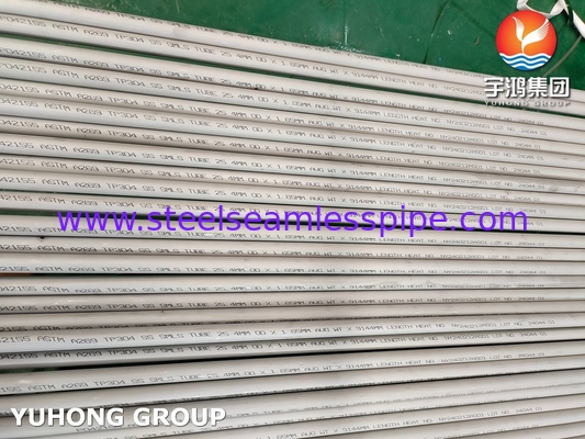 ASTM A269 TP304 ท่อเหล็กไร้สแตนเลสไร้สาย ท่อที่ถูกลมและถูกลม