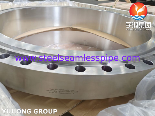 โลหะไร้สแตนเลส Weld Neck RTJ Flange ASME B16.5 ASTM A182 F310