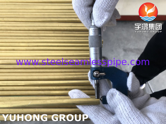 ASME SB111 C70600 C68700 C71500 C44300 ท่อไร้รอย 100% HT 15.88 X 1.24 X 6096MM
