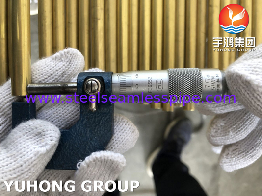 ASME SB111 C70600 C68700 C71500 C44300 ท่อไร้รอย 100% HT 15.88 X 1.24 X 6096MM