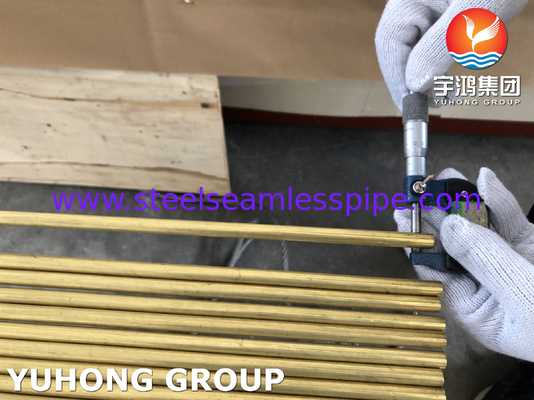 ASTM B111 C68700 หลอดทองแดงอลูมิเนียม หลอดเหล็กเหล็ก EN 10204/3.1B