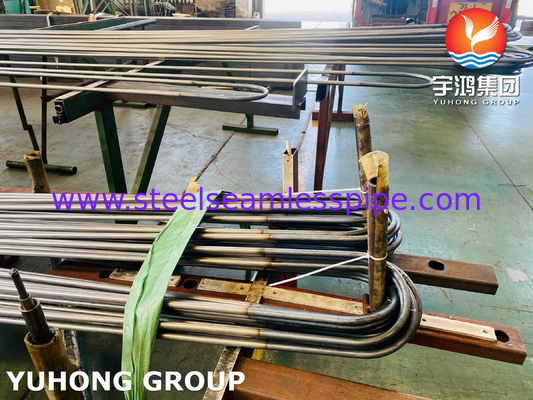 ASME SA213 TP316Ti สแตนเลส U Bend Tube ความหนา 1.65 มม.