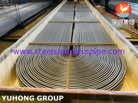 ASME SA213 TP316Ti สแตนเลส U Bend Tube ความหนา 1.65 มม.