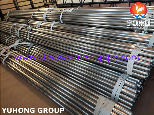 ASTM A249 TP304 1.4301 หลอดท่อท่อท่อเหล็กไร้สแตนเลสที่ผสมแสงสําหรับเครื่องแลกเปลี่ยนความร้อน