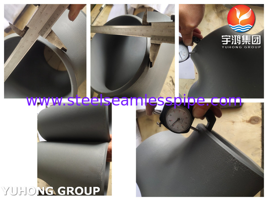 ASME B16.9 ASTM A234 WPB อุปกรณ์ประกอบท่อเหล็กคาร์บอน อุปกรณ์ประกอบเคลือบสีดํา