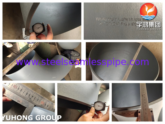 ASME B16.9 ASTM A234 WPB อุปกรณ์ประกอบท่อเหล็กคาร์บอน อุปกรณ์ประกอบเคลือบสีดํา