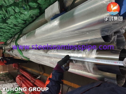 ASME SA270 ASTM A270 ท่อผสมเหล็กไร้สแตนเลส สวย 320 240 GRIT TP304