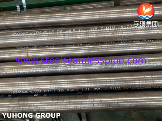 ASTM A213 T9 หลอดปีกปูเหล็กสแตนเลส สําหรับเตาอบ
