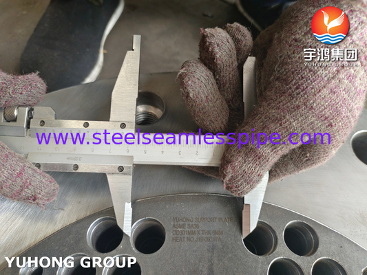 ASME SA36 แผ่นรองรับที่มีคุณสมบัติกลไกสูงสําหรับการออกแบบเครื่องแลกเปลี่ยนความร้อน