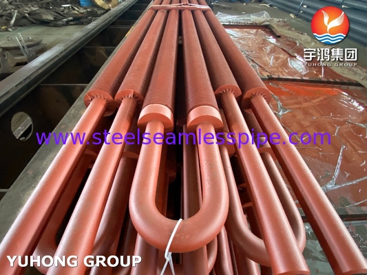 โลหะคาร์บอน U Bend Fined Tube A179 A192 ปีกขีดและขีด