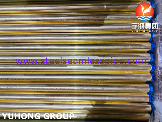 ASTM B111 C44300 / DIN CuZn28Sn1 หลอดสแตนเลสหลอดแลกเปลี่ยนความร้อน