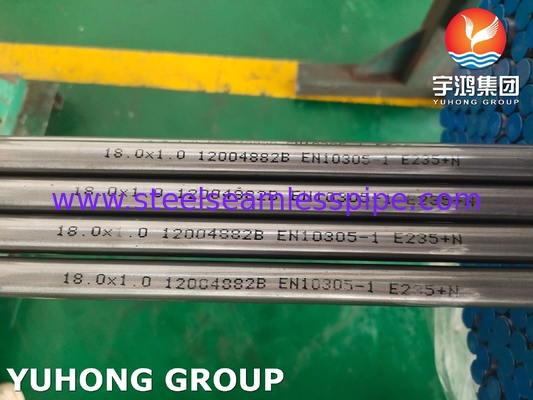 EN10305-1 E235 E355 หลอดเหล็กดึงเย็นไร้สาย หลอดแม่นยํารถยนต์