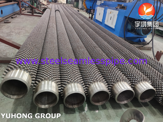 โลหะเหล็กสแตนเลส ASTM A213, ASME SA213 T9 ท่อปีกกระจกสําหรับเตาควาย