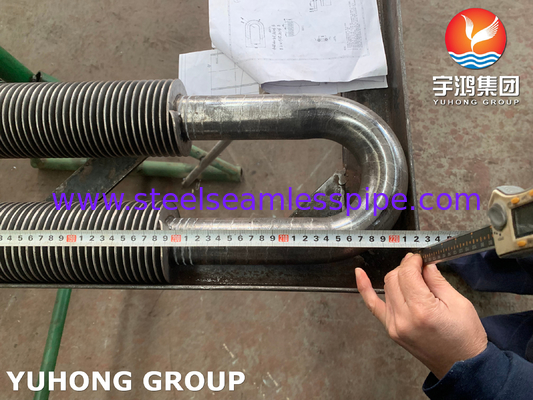 โลหะคาร์บอน U Bend HFW Fined Tube ASTM A106 Gr.B สําหรับแลกเปลี่ยนความร้อน