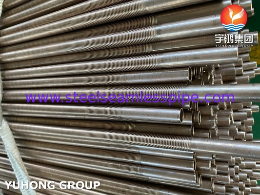 B111 C70600 เครื่องทําความเย็นอากาศ Tube ปีกต่ํา ทองแดง นิเคิล สังกะสีสําหรับเครื่องแลกเปลี่ยนความร้อน