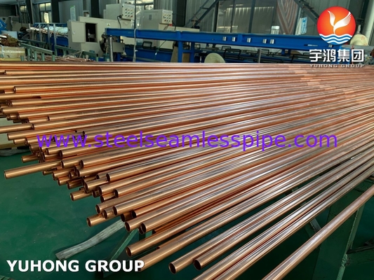 B111 C70600 เครื่องทําความเย็นอากาศ Tube ปีกต่ํา ทองแดง นิเคิล สังกะสีสําหรับเครื่องแลกเปลี่ยนความร้อน