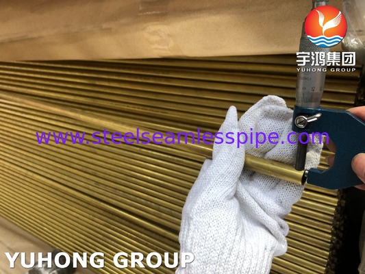 ท่อทองเหลือง ASTM B111 UNS C68700 CuZn20Al2 สำหรับอุตสาหกรรมน้ำมันและก๊าซ