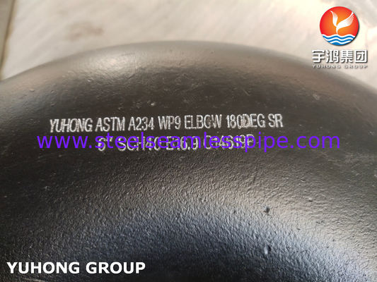 ASTM A234 WP9 โลหะคาร์บอน 180 องศา