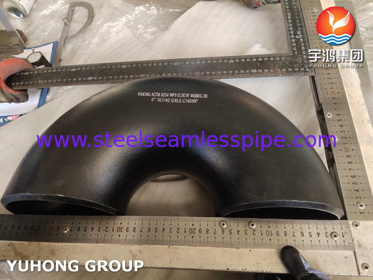 สายสแตนเลส Buttweld Fitting ASTM A234 WP9 180 องศา SR Elbow B169
