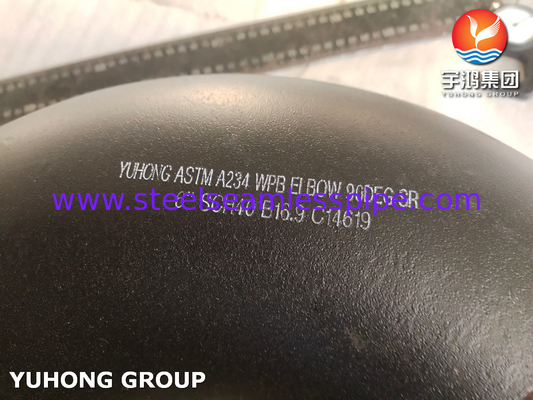 เครื่องปรับกระโปรง ASTM A234 WPB โลหะคาร์บอน 90/180 องศา SR เอลโค