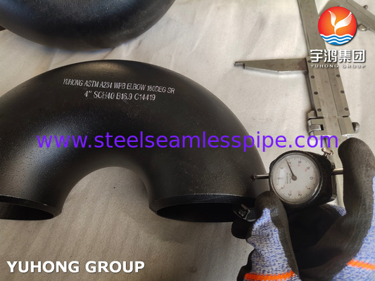 เครื่องปรับกระโปรง ASTM A234 WPB โลหะคาร์บอน 90/180 องศา SR เอลโค