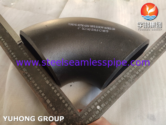 เครื่องปรับกระโปรง ASTM A234 WPB โลหะคาร์บอน 90/180 องศา SR เอลโค