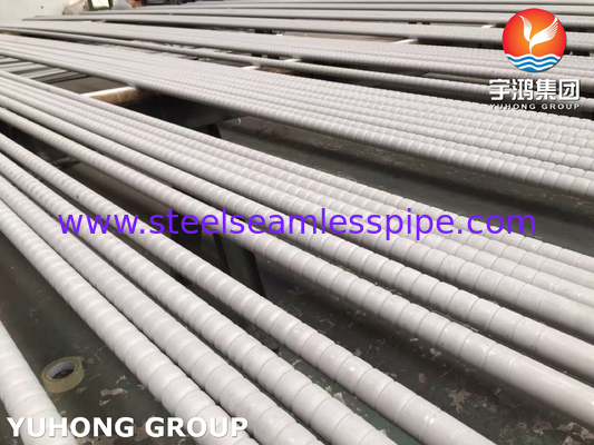GOST9941 12X18H10T TP321 ท่อปีกท่อเหล็กไร้สแตนเลสสําหรับเครื่องทําความเย็นอากาศ