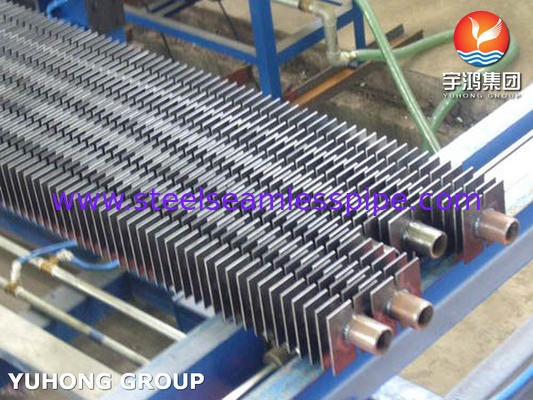 H ประเภท Fin Tube สแตนเลส Square Fined Tube สําหรับ Economizer
