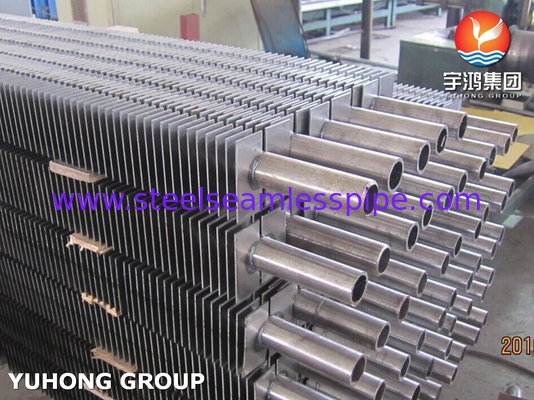 H ประเภท Fin Tube สแตนเลส Square Fined Tube สําหรับ Economizer