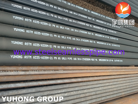 ASTM A335/ ASME SA335 P9 หลอดเหล็กสแตนเลสไร้รอย หลอดเตาไฟ