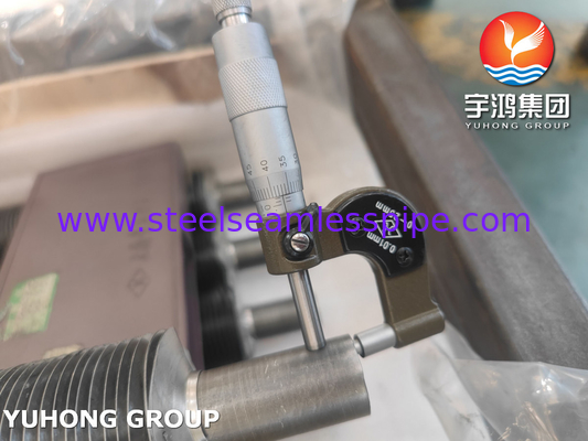 L Type Fined Pipe A179 ASME SA179 With Aluminum 1060 สําหรับเครื่องปรับความเย็นด้วยอากาศ