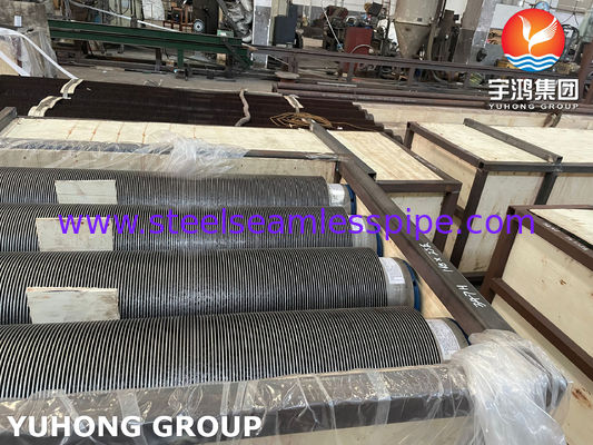 ท่อครีบเชื่อมเกลียว HFW เหล็กกล้าอัลลอยด์ขัดเงาแบบกำหนดเองสำหรับการถ่ายเทความร้อน