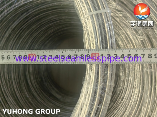 เกรด TP304 / 304L และ TP316 / 316L สแตนเลสไม่มีรอยต่อท่อขดลวดดอง / พื้นผิวอบอ่อน ASME SA213