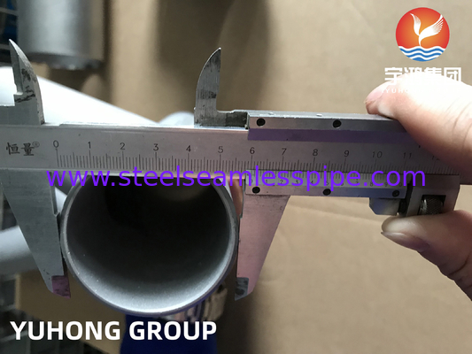 ASTM A815 UNS S31803 เครื่องเชื่อมท่อสแตนเลสแบบสองแบบ 45 องศา Y Lateral Tee