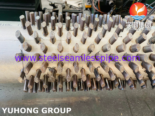 ASTM A312 TP316L ท่อปัดปัดสําหรับระบบแลกเปลี่ยนความร้อน ความสูงที่ปรับแต่งได้