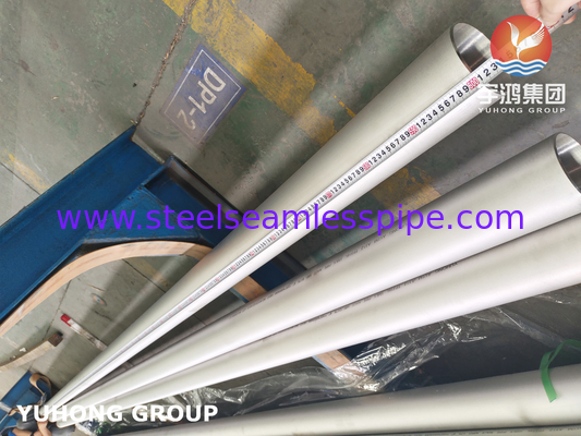 สแตนเลสแบบไม่มีรอยต่อท่อ ASTM A312 TP316Ti, B16.10 &amp; B16.19, 6M, PE / พ.ศ. พื้นผิวเสร็จ HOT
