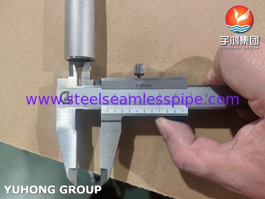 ASME B36.10 ท่อปิ๊บ ASTM A790 UNS S31803 ทองเหลืองแบบย้อนแบบไร้สาย