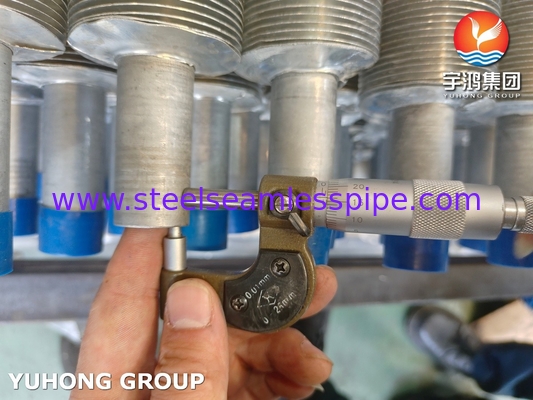 ท่อแลกเปลี่ยนความร้อนแบบปีกจากเหล็กไร้สแตนเลส ASTM A269 TP304