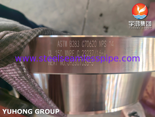ASTM B283 C70620 แฟลนจ์ RF คอส้วนทองแดง