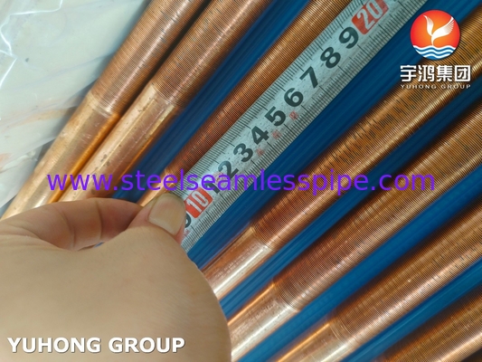 ASTM B111 UNS C12200 ท่อทองแดงไร้รอย แลกเปลี่ยนความร้อน ท่อปีกต่ํา