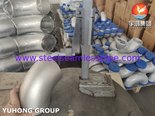 ASTM A403 WP304H ท่อบัตท์เวลด์สแตนเลส ติดตั้ง 90 องศา SR เอลโค